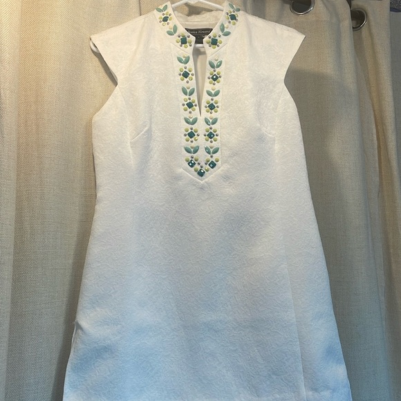 Jessica Howard gorgeous white dress with beaded detail - Picture 1 of 5